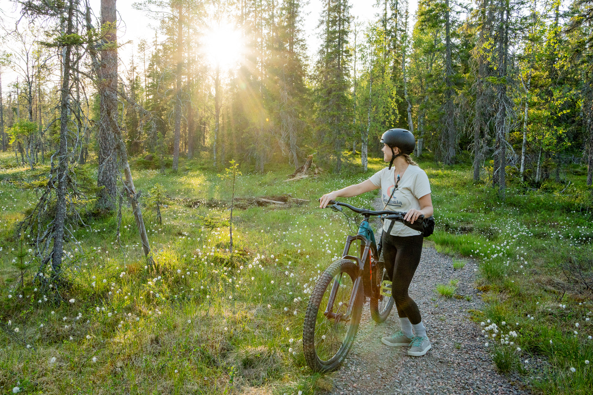 Syötteen pyöräilypolut tupasvilla