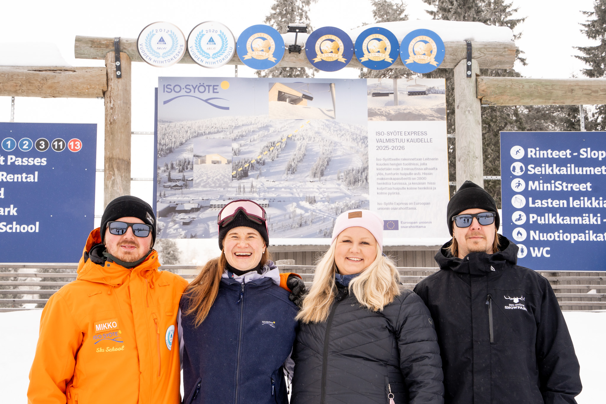 Mikko , Heidi ja Veinalotta Terentjeff sekä Mikko Törmälä