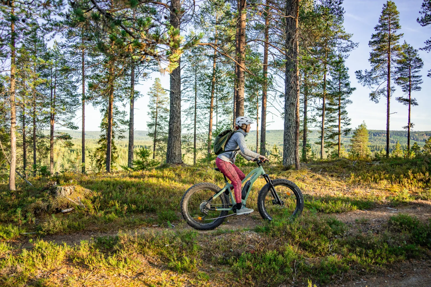 maastopyöräilemässä Iso-Syötteellä