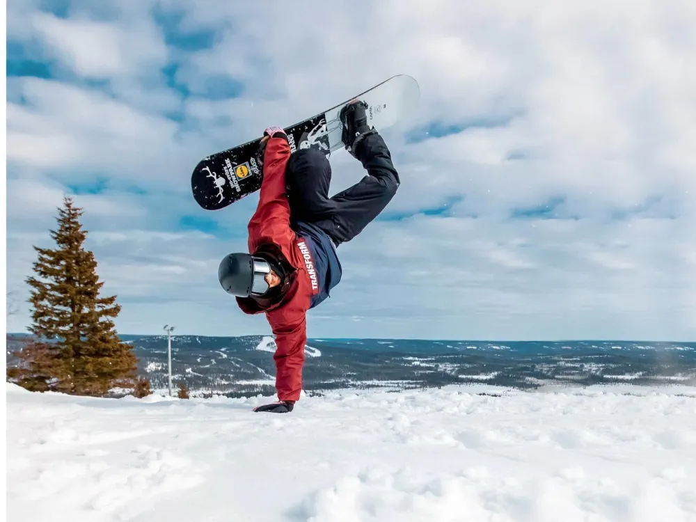 laskija tekee tempun