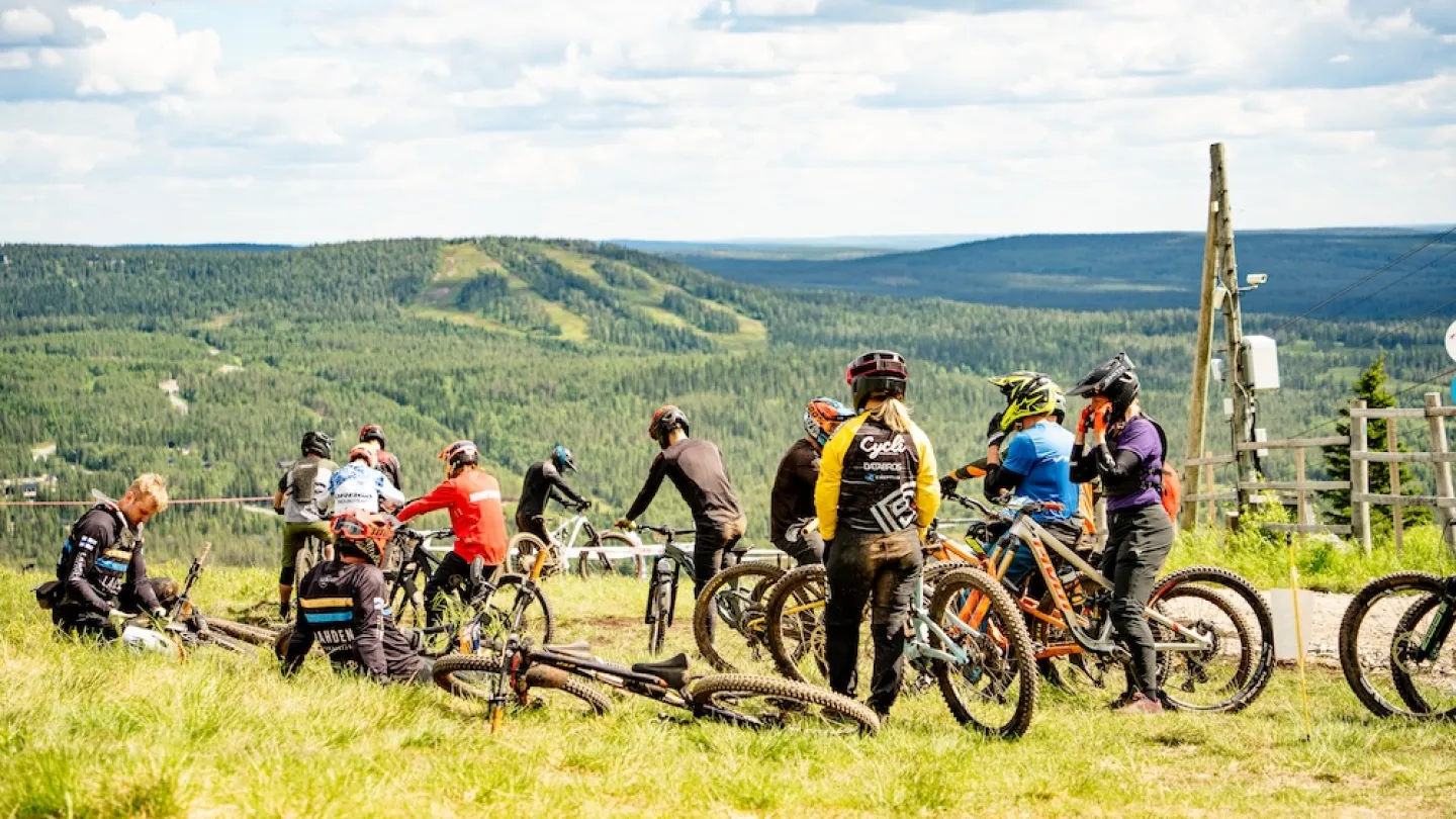 Porukalla Iso-Syöte Bike PArkissa